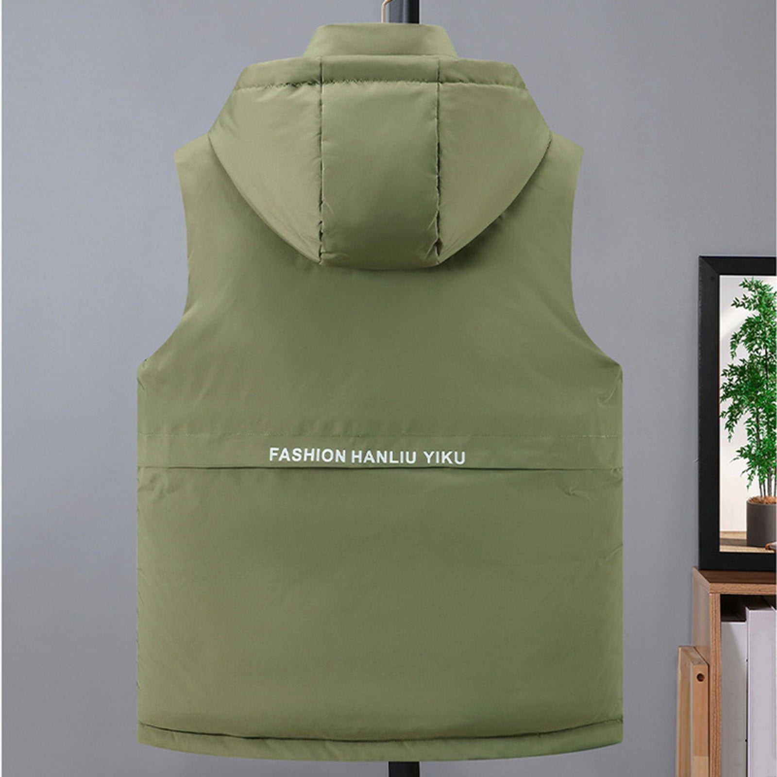 ZACPNCV Mens Lightweight Softshell Vest Windproof Sleeveless Jacket Zip Up Fleece Lined Vest Outerwear for Golf Running
