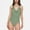 Olive Green, variant on Swim Women's Twist Front One Piece Swimsuit with Halter Neckline and Ruched Tummy Control Detail - X Large, Pink