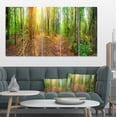 thumbnail image 1 of Dense Forest Panorama - Landscape Canvas Art Print, 1 of 4