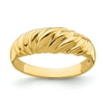 thumbnail image 1 of Solid 14k Yellow Gold Dome Ring Band Size 8, 1 of 3