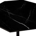 thumbnail image 4 of Holaki 32"Modern Octagonal Coffee Table with Printed Black Marble Table Top,Metal Base, for Dining Room, Kitchen, Living Room, 4 of 10