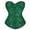 Light green, variant on Corset Tops for Women Flower Printed Stain Push Up Bodysuit Waist Training Overbust Bustier Corset Boby Shapers Watermelon Red 4Xl