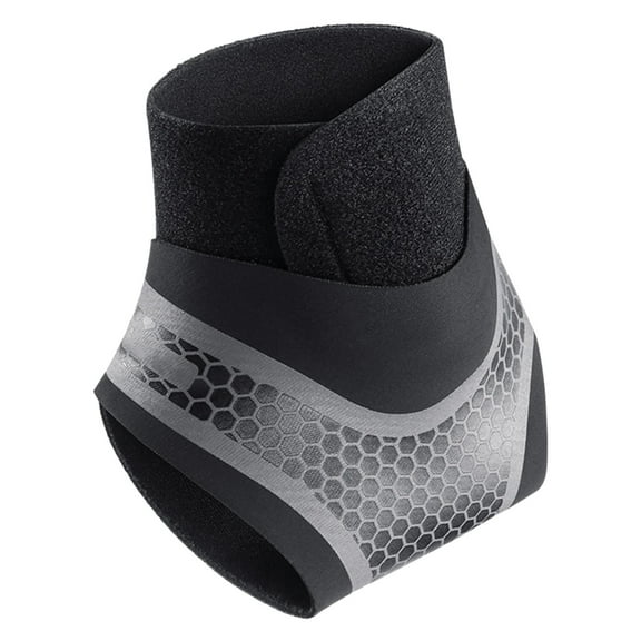 Ankle Brace with Fastener Tape Breathable Sweat Absorption Elastic Injury Recovery Ankle Compression Support Strap-Left Foot,L