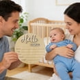 thumbnail image 7 of Hmgxay Wooden Newborn Sign, Birth Announcement Plaque for Babies, Nursery Decor Board for Infants, Photo Prop for Newborns, 7 of 7