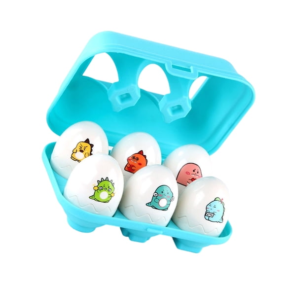 Multicolor Dinosaur Eggs Sensory Development Toy For Kids Interactive Discovery Play Set With 6 Vibrant Nesting Eggs