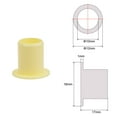 thumbnail image 2 of Uxcell 10mmx12mmx17mm Flanged Sleeve Bearings POM Wrapped Oilless Bushings Yellow 4 Pack, 2 of 5