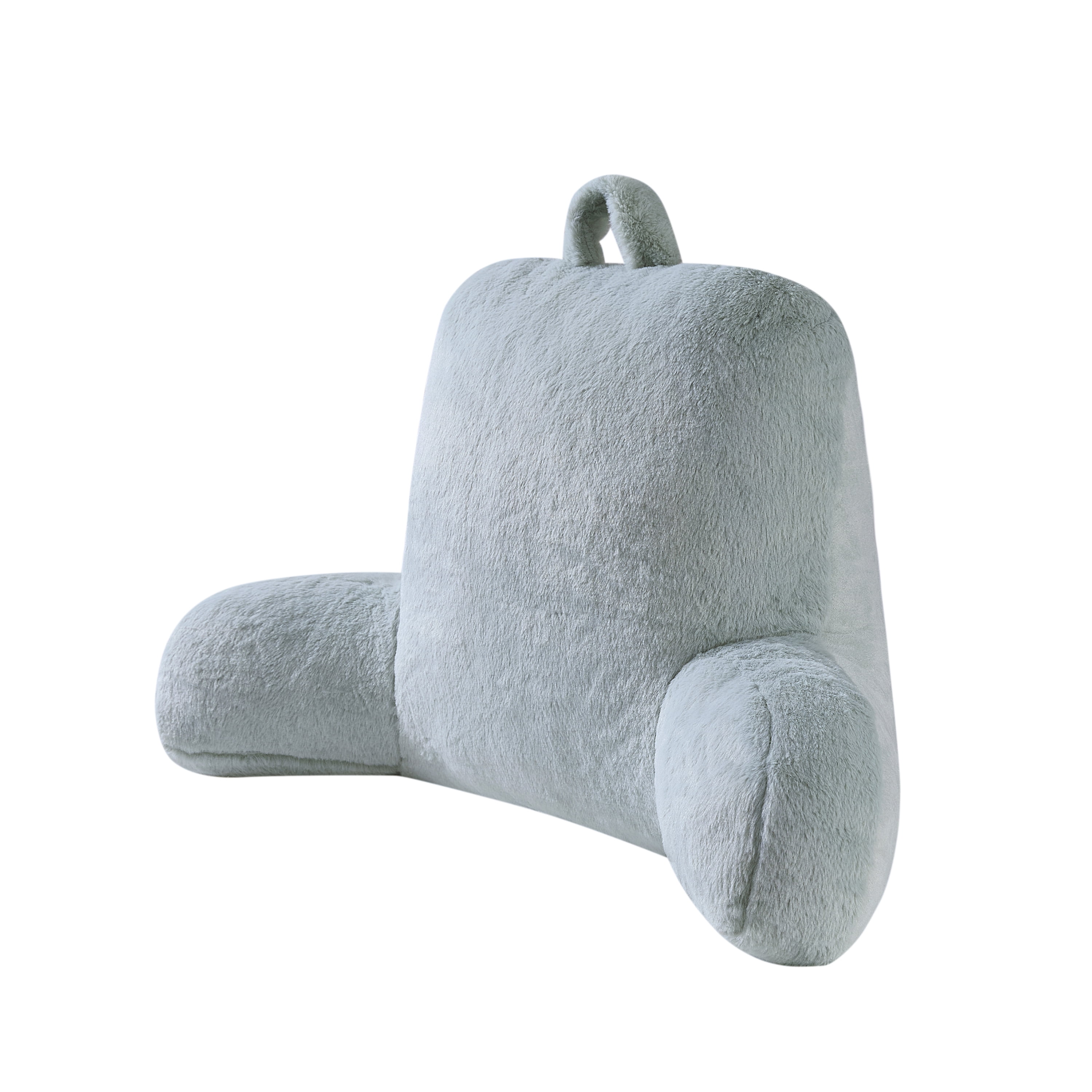 Mainstays Faux Fur Plush Bedrest Pillow, Specialty Size, Green