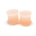 thumbnail image 2 of Luxe Modz 8G to 7/8" Silicone Flesh Tone Double Flare Flexible Plugs Ear Gauges Piercing Jewelry Men Women Sold as Pair, 2 of 5
