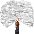 thumbnail image 3 of 55in Praise Dance Worship Flags 2Pcs Silver Semicircle Church Flags with Adjustable Scalable Rodsfor Outdoor Performance, 3 of 7