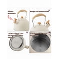 thumbnail image 3 of Tetera Xtellar Silbante De Acero Inoxidable De 2,5 L color beige, 3 of 4