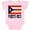AD-Pink, variant on Puerto Rico Flag & Name Boys or Girls Baby Bodysuit