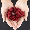 thumbnail image 4 of Lazos Elásticos para el cabellero de Scrunchies Florales Grandes Lazos Elásticos para El Cabello - rojo, tal se describe BLESIY scrunchies de seda para el cabello, 4 of 8