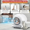 thumbnail image 4 of Self Cleaning Cat Litter Box, Automatic Litter Box with APP Control, Odor Removal, Safety Protection, 65L+9L Large Capacity, Litter Box with 2 Liners, 4 of 7