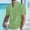 Green, variant on Mens Cotton Linen Henley Shirts V Neck Short Sleeve Button Tops Summer Casual Breathable Vacation Beach Blouse