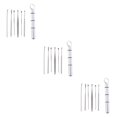 thumbnail image 1 of Soidarity 6 pcs / set Earpick Herramienta de eliminación de cera de oído de acero inoxidable Portable Ear Pick Type7 NO7, 1 of 6