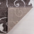 thumbnail image 4 of Ladole Rugs Shaggy Rabat Abstract Pattern Sustainable Spirals Style Indoor Small Runner Rug in Mink White 2'7" x 4'11", 4 of 4