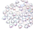 thumbnail image 1 of Uxcell 40 Pcs Autocollants Gemmes Cœur Acrylique 0.47 Pouces Dos Plat Multicolore, 1 of 7