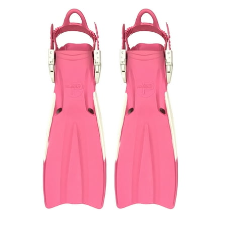 Scuba Choice Palantic Open Heel Rubber Dive Fins with Bag, Pink(XS)