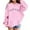 Pink, variant on Kids Girls Sports Shirt Boy Girl Casual Hoodie Pullover Hooded Sweatshirt With Pocket Suitable For Teen Girls Boys