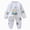 L101-White, variant on Sibling Matching Soft Warm Cotton Comy Character Long Sleeve Snug-Fit Pajama Long Sleeve(L101-Yellow,12-18 M)