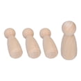 thumbnail image 3 of 10 Uds. De muñecas con clavija de madera sin terminar, Kit de cuerpos de muñecas con clavija familiar para pintura de Grafiti de manualidades, muñeca con clavija femenina, 3 of 14