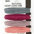thumbnail image 3 of Cousin DIY 20lb Natural Hemp Twine, Blush/Pink/Grey/Burgundy, 4 Piece Roll, 120ft, 3 of 7