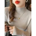 thumbnail image 5 of Korea Autumn Women Pullover Sweater Fashion Half Turtleneck Knitted Female Jumper Long Sleeve Winter Black Soft Elastic Blouse, 5 of 5