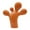 Orange Small, variant on Baoblaze Foot Abstract Sculpture Creative Desktop Ornament for Desk Shelf Living Room Black Small