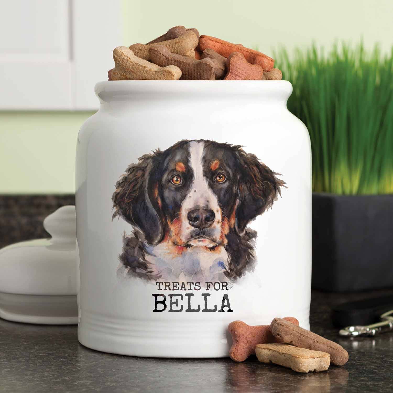 Personalized Dog Breeds Treat Jar
