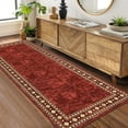 thumbnail image 2 of Hasoo 2' x 6' Washable Hallway Runner Rug Soft Kitchen Runner Rug Stain Resistant Rug for Bedroom Laundry Red, 2 of 5