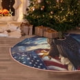 thumbnail image 5 of Sikiie Night Sky Bald Eagle Nativity Christmas Tree Skirt, Jesus Christian Winter Holiday Tree Mat Decoration(30-48IN)36", 5 of 6