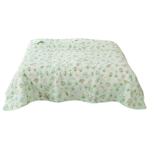 Summer Quilt Lightweight Bedspread Cotton Fabric Cooling Quilt Blanket Air Conditioning Quilt Soft Comforter Summer Quilt Bedding Skin-Friendly Washed