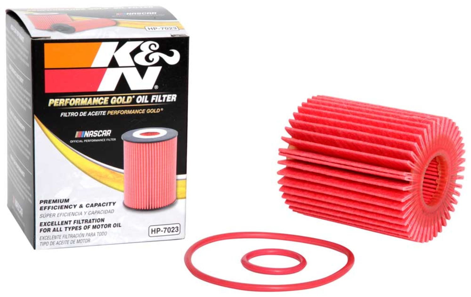 K&N Premium Wrench-Off Oil Filter HP-2007 Performance Canister Oil Filter 
