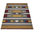 thumbnail image 3 of Rugsotic Carpets Eco-Friendly Woven Hand Woven Kilim Flat Weave Multicolor Contemporary Area Rug, 6'x9' Rectangle, Antimicrobial, 3 of 5