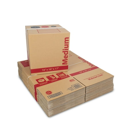 Medium Recycled Moving Boxes 16L x 16W x 17H (25 (Best Boxes For Moving House)