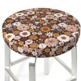 thumbnail image 3 of Kdxio Sunflowers Print Stool Covers Round,Stretch Round Bar Stool Covers Washable Bar Stool Cushion Slipcover for 12-15 Inch Chair, 3 of 7