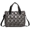 thumbnail image 1 of Bolso Informal para Mujer Bolso Invierno Ligero para Mujer Gran Capacidad (gris), 1 of 9