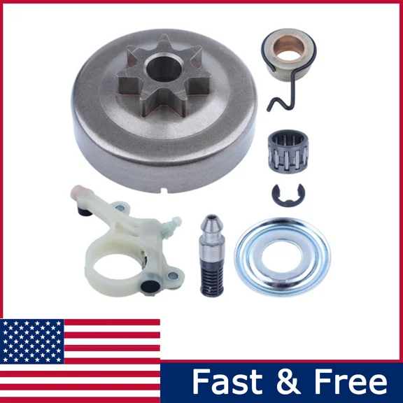 Spur Sprocket Clutch Drum Oil Pump Kit For Stihl MS271 MS291 Chainsaw 3/8'-7T
