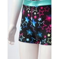thumbnail image 3 of Eandarui Kids Girls Metallic 2 Pcs Athletic Biketard Ballet Gymnatics Leotard with Shorts Active Starry Black 10, 3 of 9