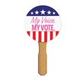 thumbnail image 2 of Beistle Set of 12 Red, White, and Blue "My Voice. My Vote." Spirit Fan, 2 of 2