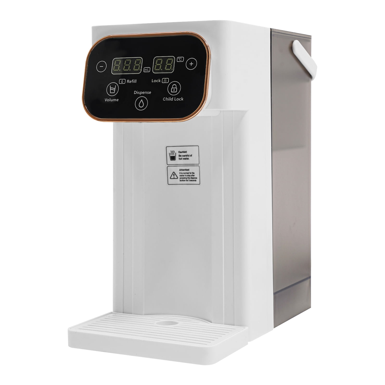 PP Adjustable Instant Hot Water Dispenser Countertop Hot Water Dispenser Instant Water Boiler with Child Lock Filter Cartridge Design 101.44oz Large Water Tank