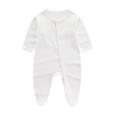Bovxnpu Baby Girl Bodysuit, Infant Baby Cotton Bodysuits, Toddler Baby Girls Boys Long Sleeve Printed Color T-Shirt Round Neck Jumpsuit Romper 0 Month
