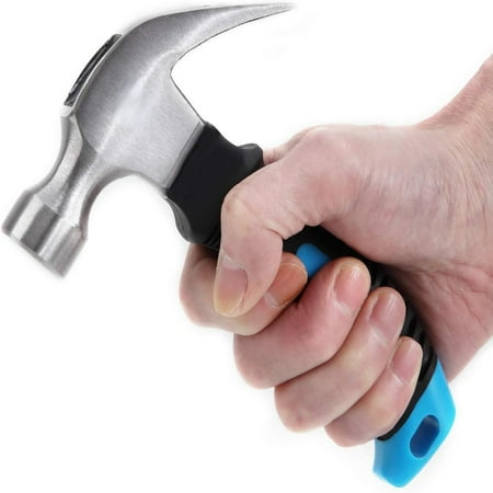 

XIAOGZHP Durable Lightweight and Eco-friendly 8oz HEIKIO Hammer with Quality Polished Beater Head Mini TPR Handle for Household and Outdoor Camping - Small but Powerful Tool