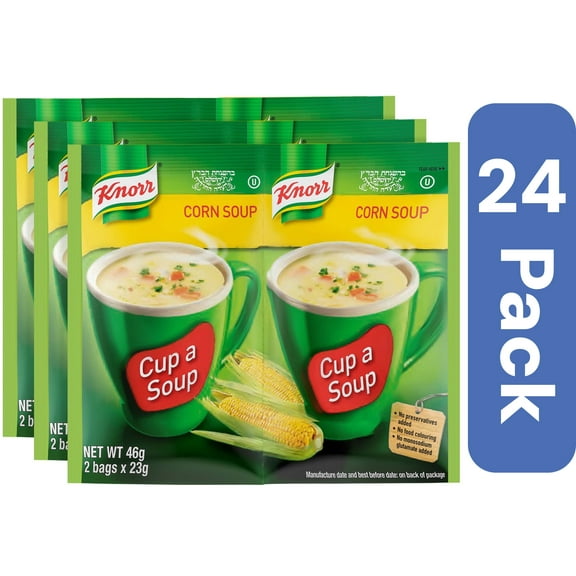 Knorr Kosher Instant Corn Soup Cup 1.59 oz (Pack Of 24)