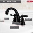 thumbnail image 2 of Delta Windemere Bronze Two Handle Lavatory Faucet 4 in., 2 of 3
