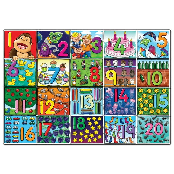 Orchard Toys 20-Piece Big Number Educational Jigsaw Puzzle