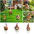 thumbnail image 3 of Navidad: Gallina, Erizo Y Conejo Adorables. Tarjeta Acrílica Con Impresión Plana En 2D. Estaca Para Insertar En El Suelo. Decoración Navideña Colorida Para Jardín. Adecuada Para El Jardín En Navidad, 3 of 3