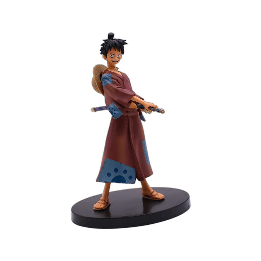 Kidtop One Piece Anime Action Figures DXF Wano Country Kimono Monkey·D