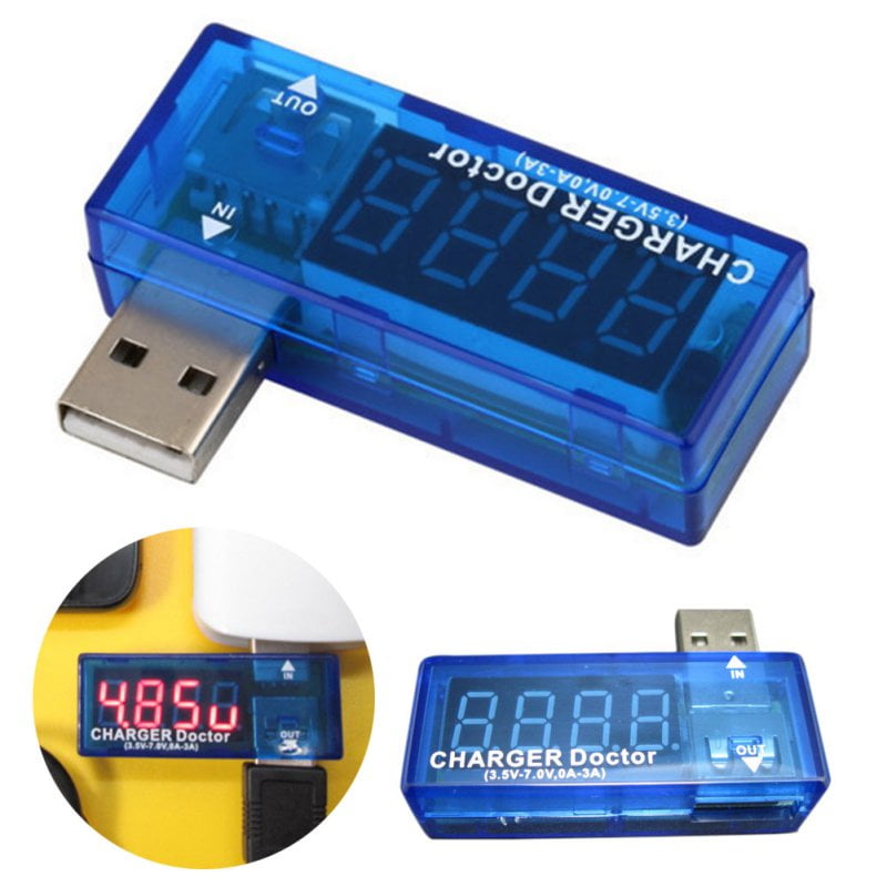 LIPOVOLT USB Charger Doctor Voltage Current Meter Mobile Battery Tester Power Detector 