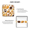 thumbnail image 5 of Picia Coffee Bun Hot Dog Pattern Tissue Box Cover,PVC Leather Square Holder,Tissue Box Holder with Magnetic Bottom,Facial Paper Organizer Dispenser-5.2"X5.2"X5.2", 5 of 8